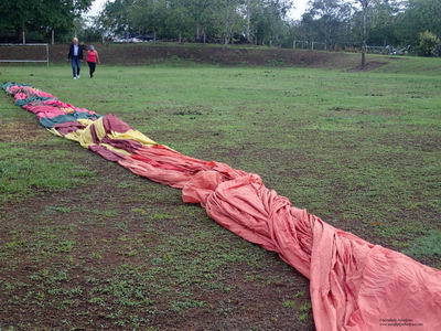 The balloon´s huge envelope