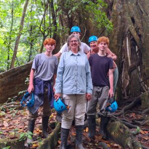 Family tree climbing near Arenal in Costa Rica