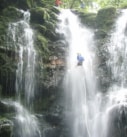 canyoning on a teambuilding retreat in Costa Rica