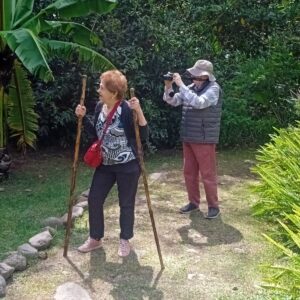 Senior travelers on a nature walk in Costa Rica