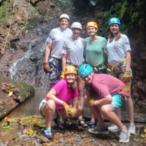 Active Family Waterfall Rappelling in Costa Rica